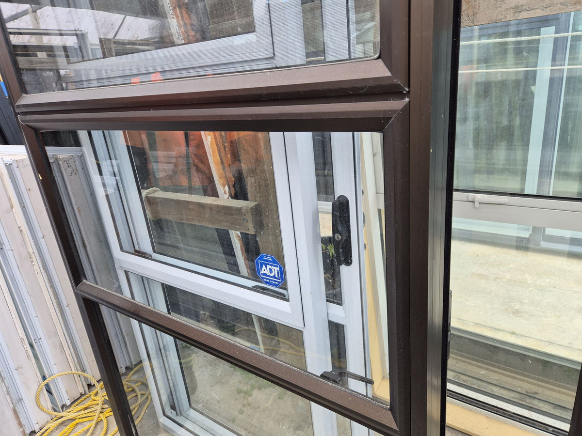 Large Bronze Ranchslider with windows Gd cond 2 H x 3.6W #2521