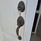 Exterior Wooden Door with Aluminium frame 2050H x 885W with keys #2523