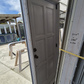 Exterior Wooden Door with Aluminium frame 2050H x 885W with keys #2523