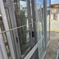 White Ranchslider with an opening window & flyscreen 2 H x 2.4W #2524