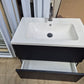 Wall hung vanity with mixer tap 750 W x 460 D