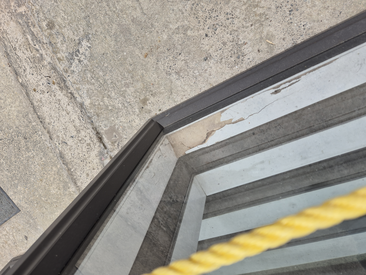 Ironsand Aluminium Window 1.4 H x 1.2 W with roller blind #2530