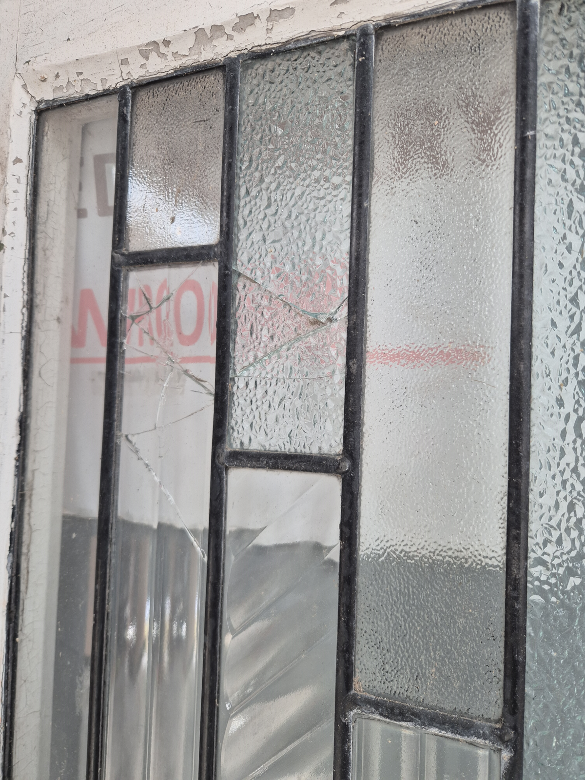 Art Deco Exterior Leadlight Door 1980 x 860