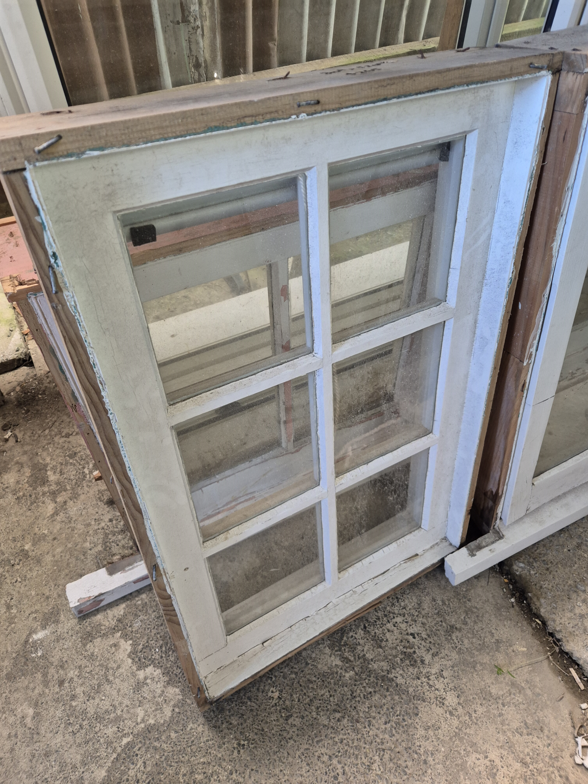 Wooden Colonial window 800 H x 530 W #2534