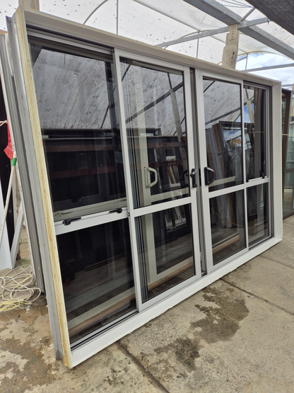 Light Grey Biparting Sliding Doors 2 H x 3m W #2543- See matching Slider