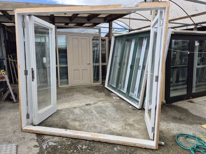 Cedar Bifold Doors with outside access 2140 H x 2400 W #2544 -see matching set