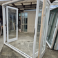 Cedar Bifold Doors with outside access 2160 H x 2260 W #2545 -see matching set