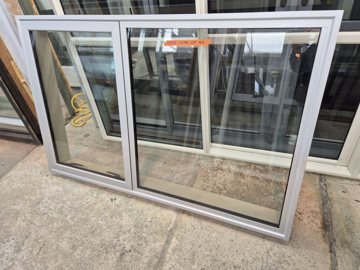 NEW Double Glazed Anodised Silver Window 1 H x 1.6 W #2549