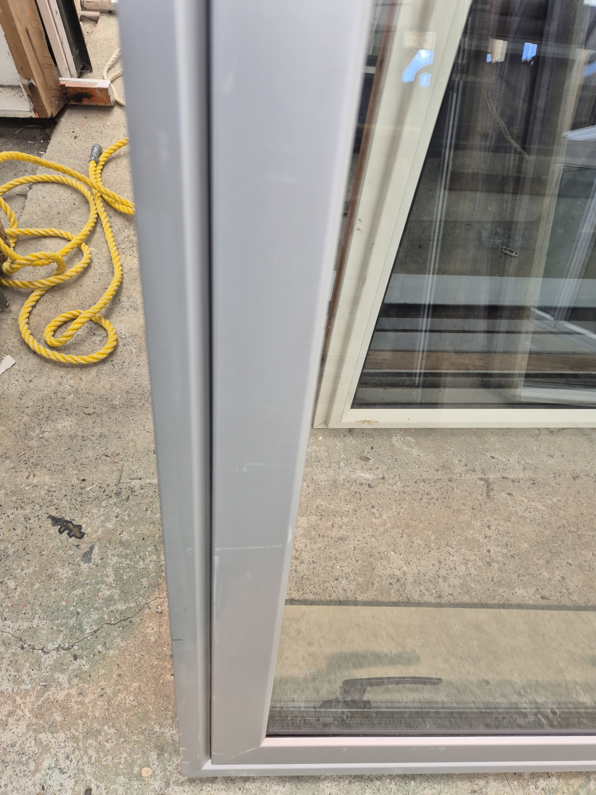 NEW Double Glazed Anodised Silver Window 1 H x 1.6 W #2549