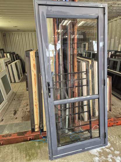 Aluminium Door Denim Blue 2 H x 890 W opens out #2555 (3 matching available)