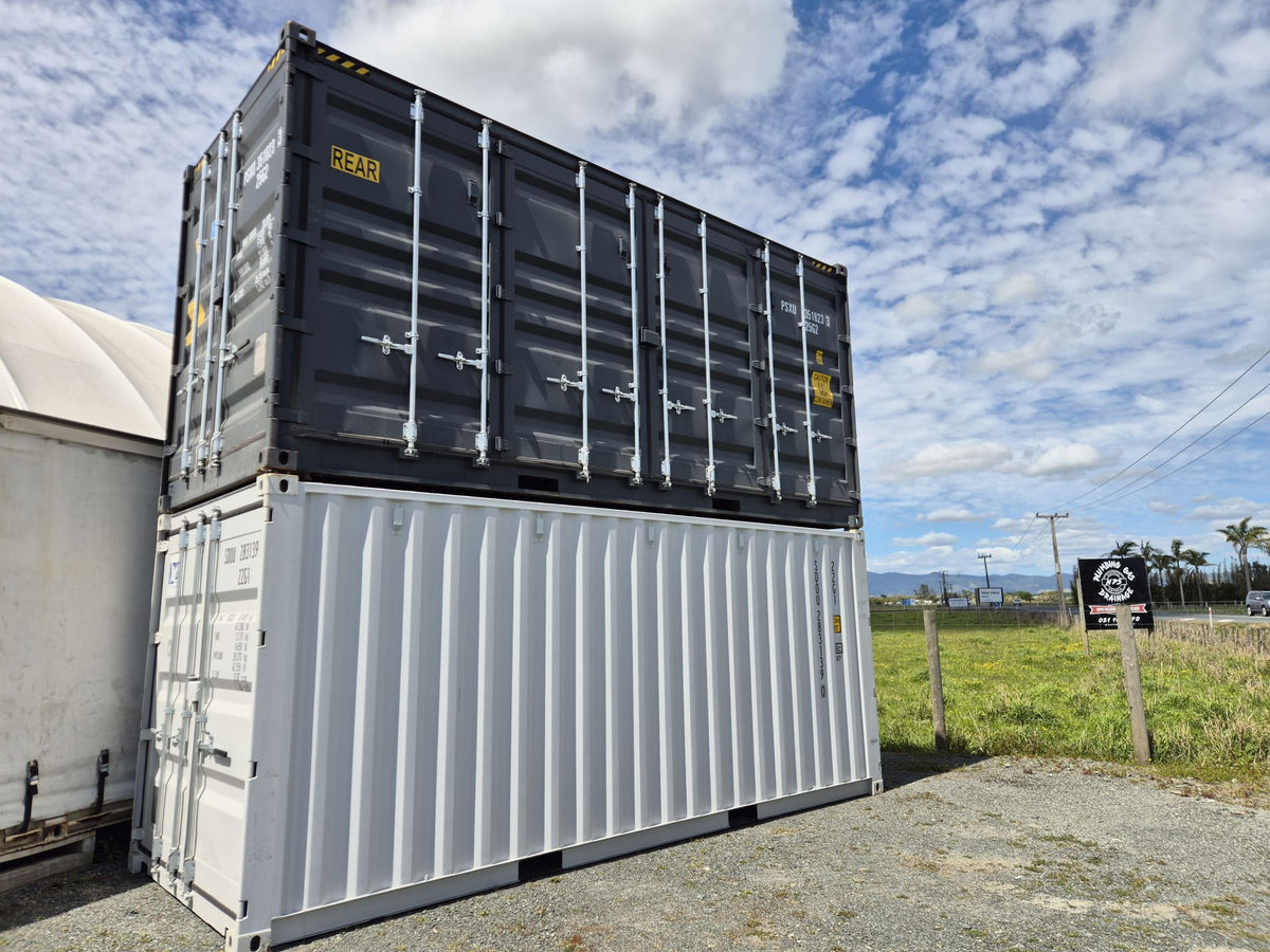 20ft Containers:- Side opening, Double doors, GP, High Cube New & Used