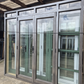 Brown French doors 2190 H x 2400 W NEW JAMBS Good condition #2163