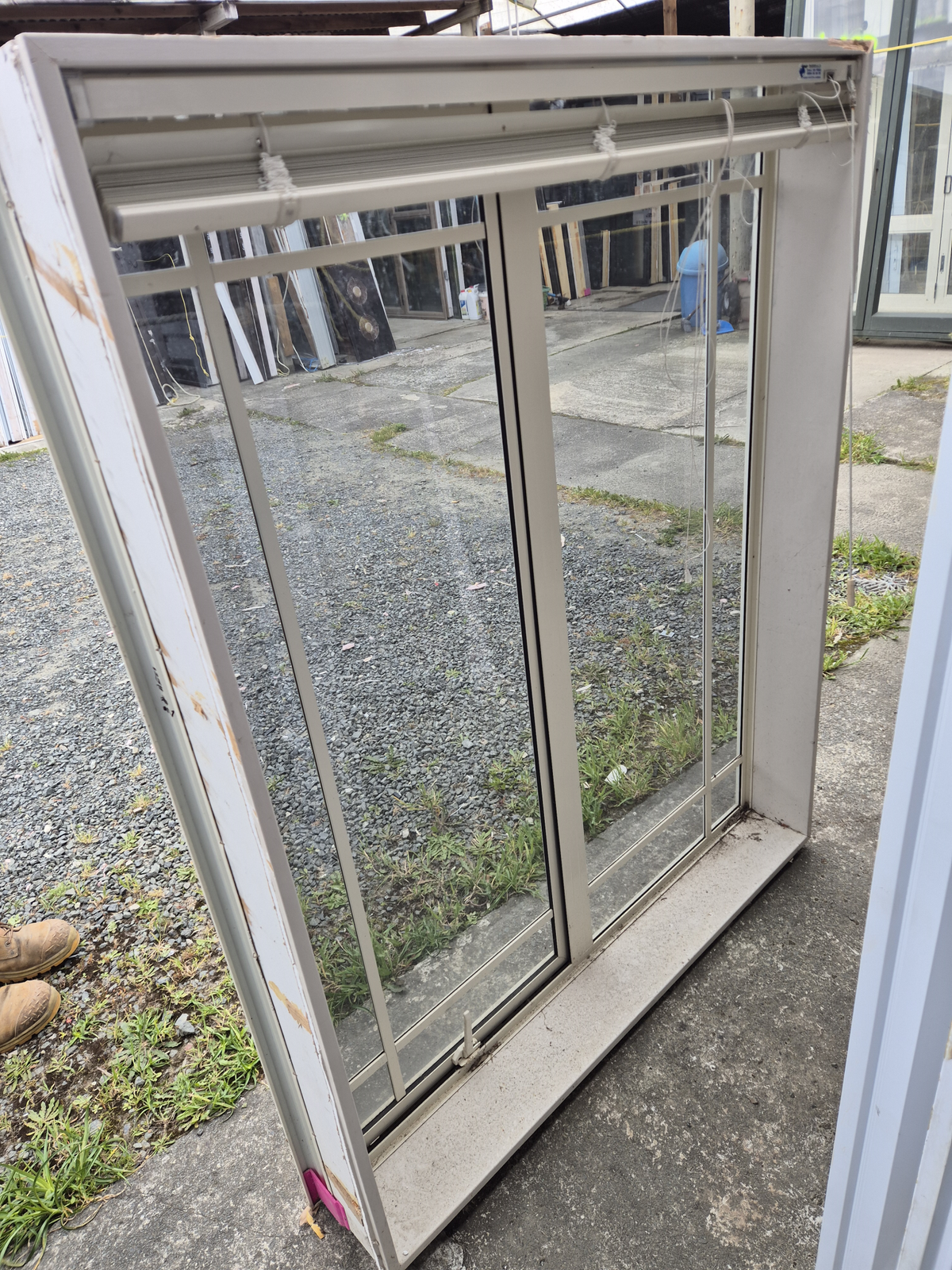 Cream Aluminium window 1490 H x 1200 W #2328