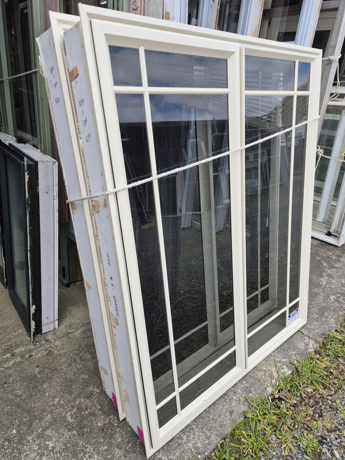 Cream Aluminium window 1490 H x 1200 W #2328
