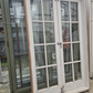 2x Colonial Wooden 8 lite French Doors, matching pair #2558
