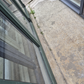 Permanent Green Bifold Door with outside entry 2 H x 2.2 W #2563