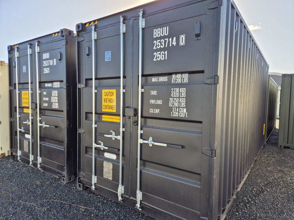 20ft Containers:- Side opening, Double doors, GP, High Cube New & Used