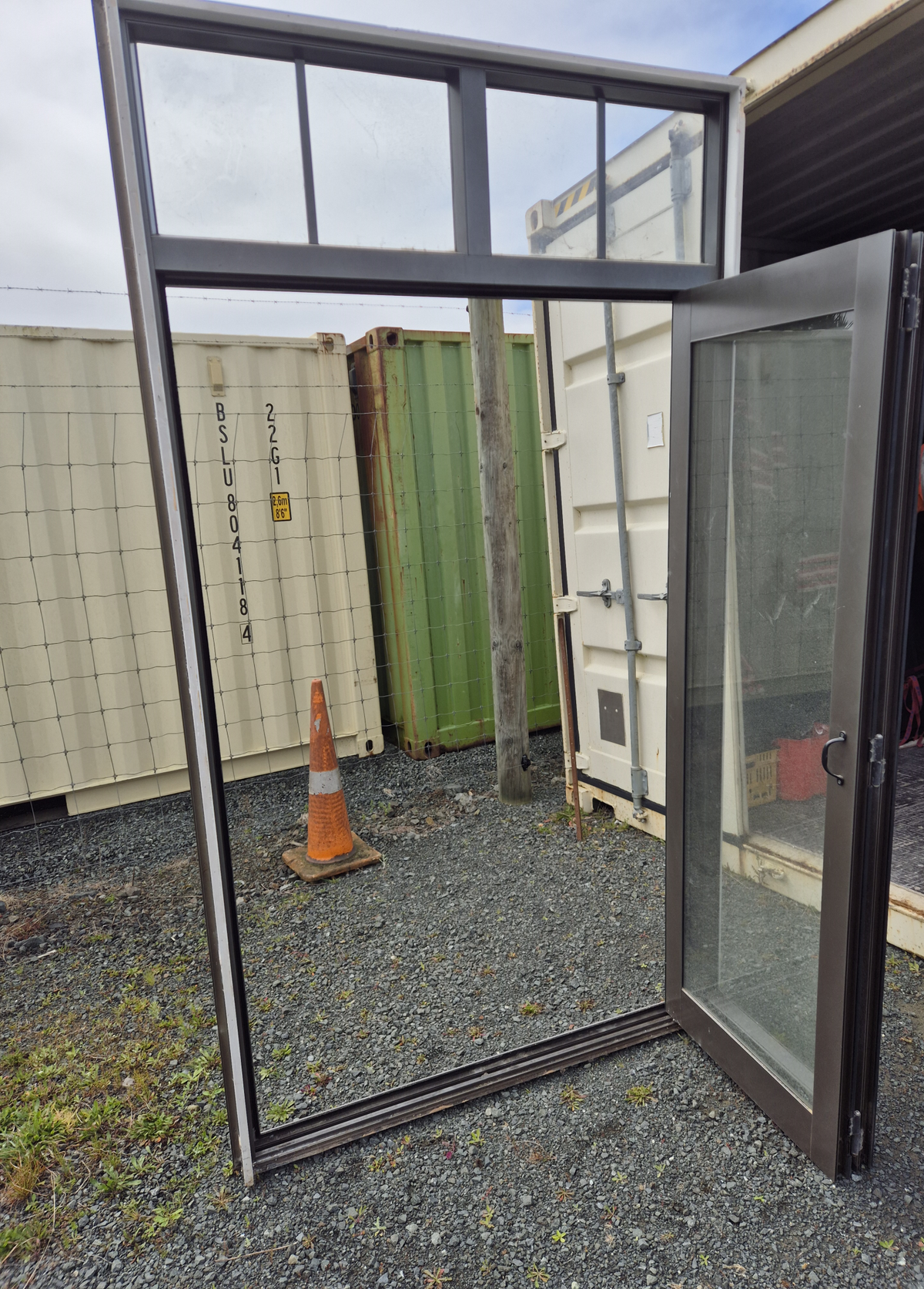 Brown Internal opening Bifold Door 2400 H x 1330 W #2162