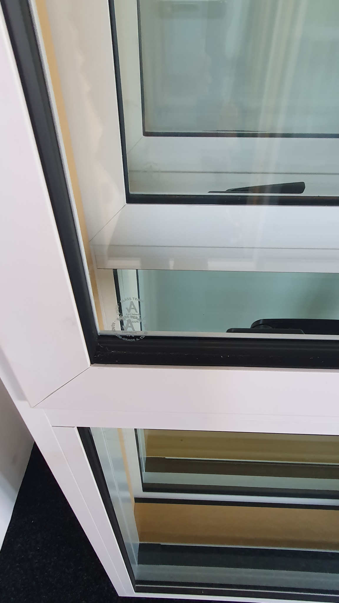 Glass Ranch Slider NEW White Double Glazed Ranchslider 2 H x 1.8 W with opening window ...