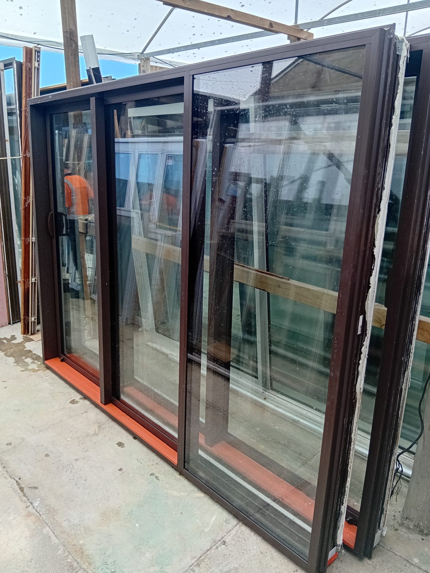House lot of Near New Double Glazed Joinery Stacker sliders etc