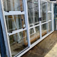 White Double Sliding Door Bi-parting 2.1 H x 3.6 W #2403