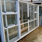 White Double Sliding Door Bi-parting 2 H x 3.6 W #2404