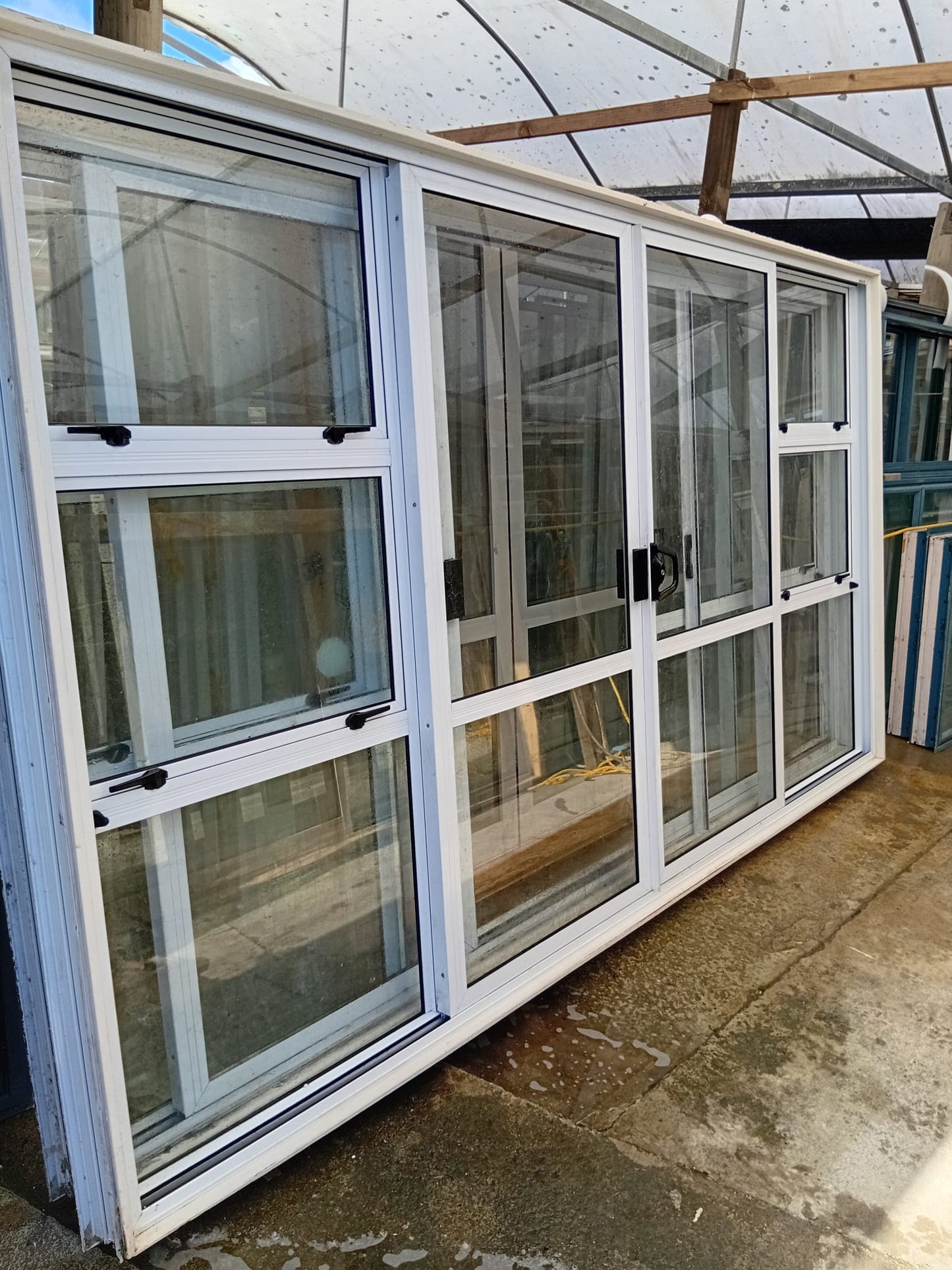 White Double Sliding Door Bi-parting 2 H x 3.6 W #2404