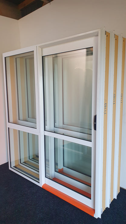 NEW White Double Glazed Ranchslider 2 H  x 1.8 W with opening window