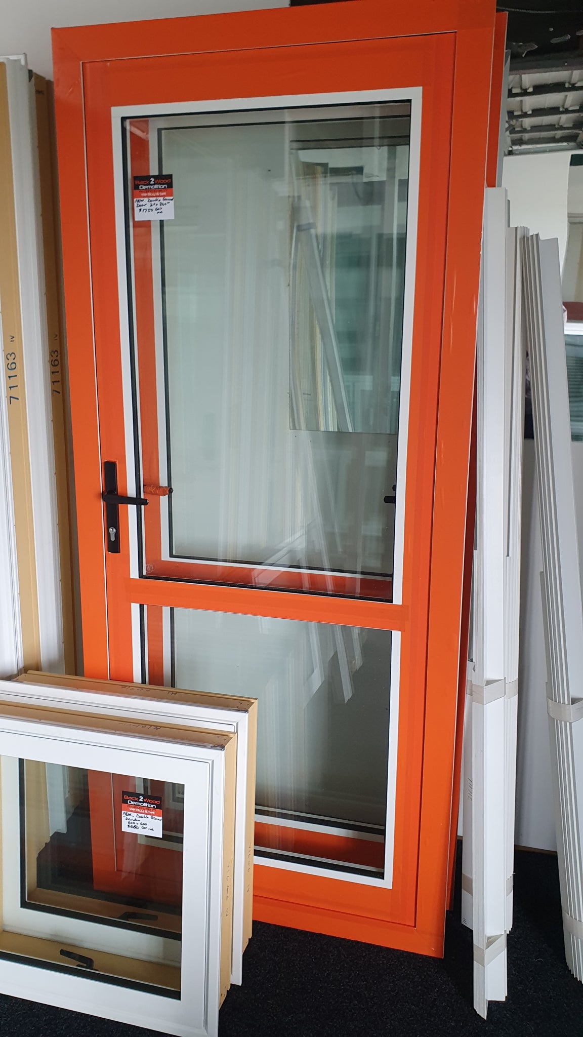 NEW Double Glazed Door 2m H x 860 W Opens inwards