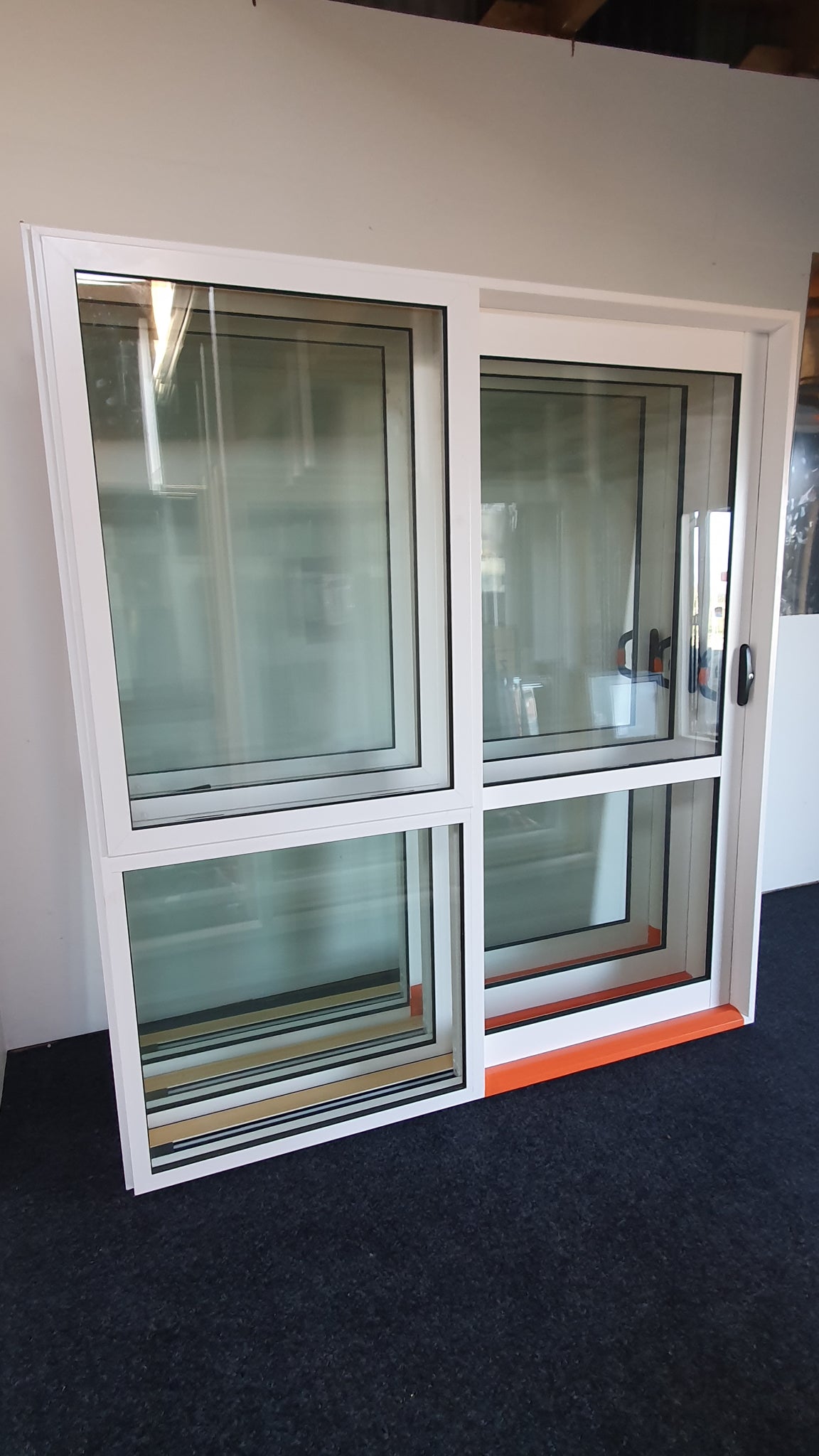 NEW White Double Glazed Ranchslider 2 H  x 1.8 W with opening window