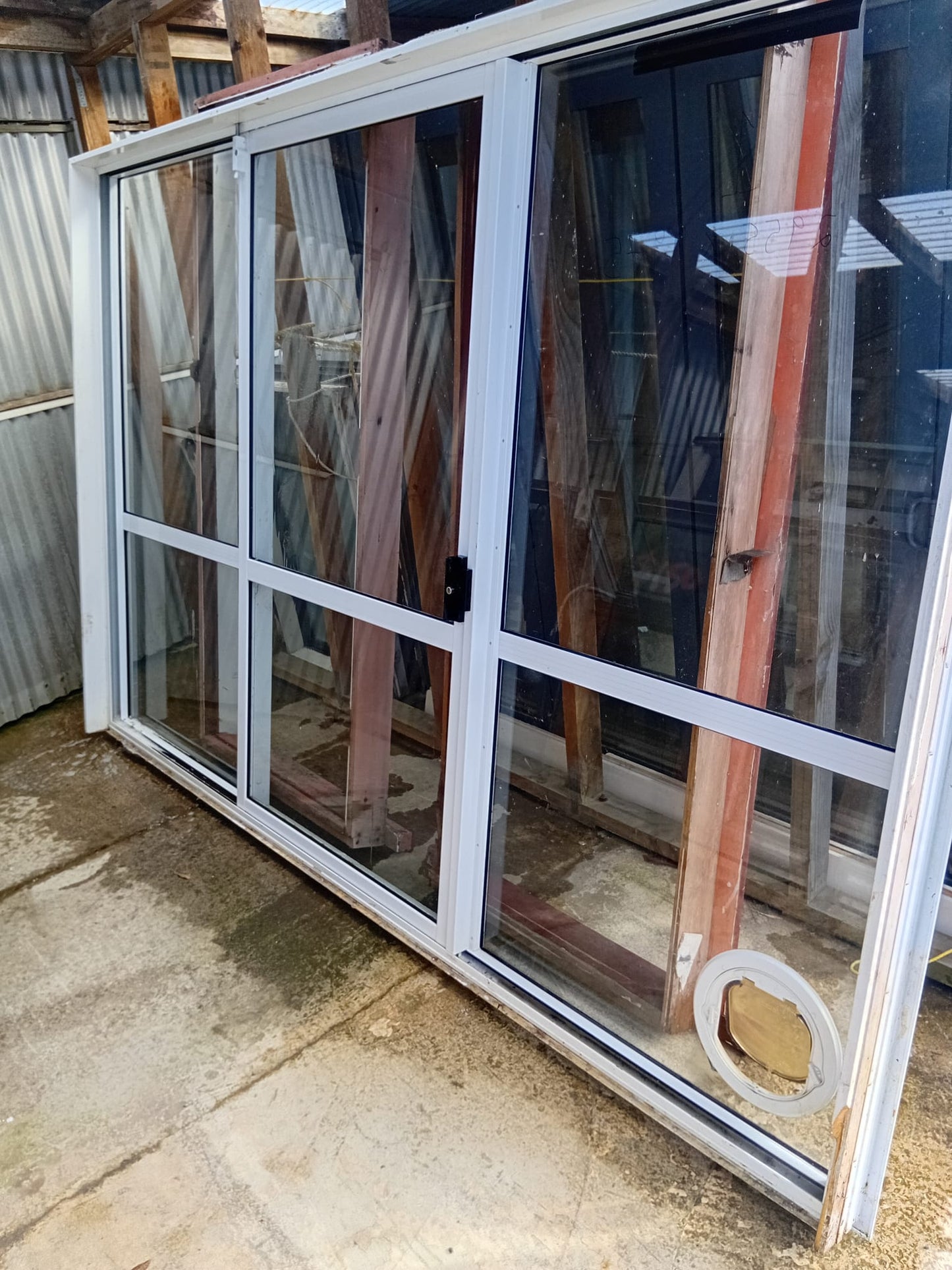 Job lot of White Aluminium Joinery, priced & will sell individually #2063