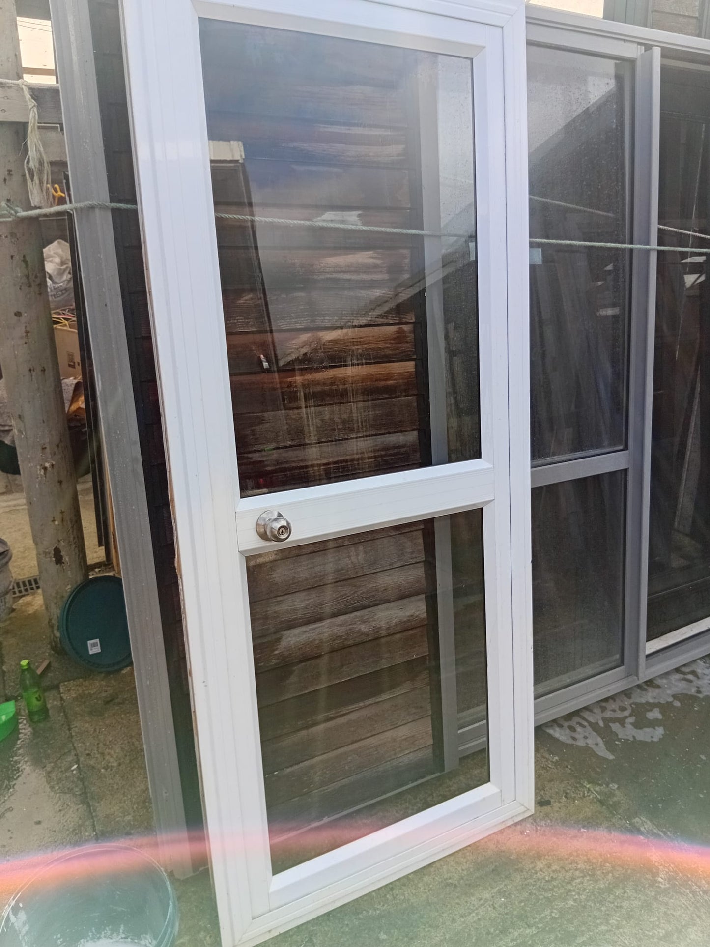Job lot of White Aluminium Joinery, priced & will sell individually #2063