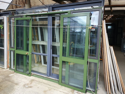 Double Glazed French doors 2m H x 3.2 W with opening windows #RDG