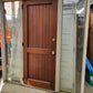 Matt Desert Sand Entranceway with Wooden Door and Sidelights 2275 H x 2100 W #SD2C