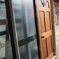 Karaka Green Entranceway with Wooden Door & Sidelight 2 H x 1.6 W #SDF2