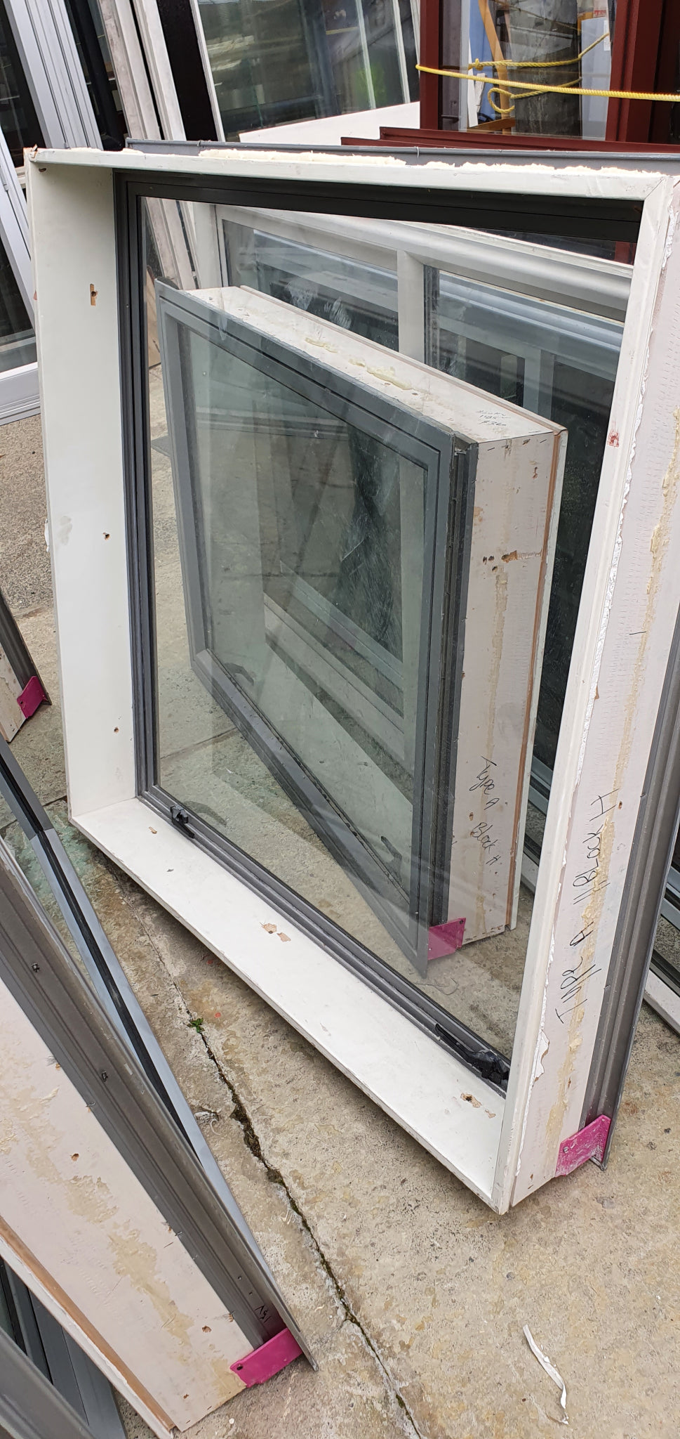Sandstone Grey Opening Window 1190 H x 1190 W (4 available) #W6