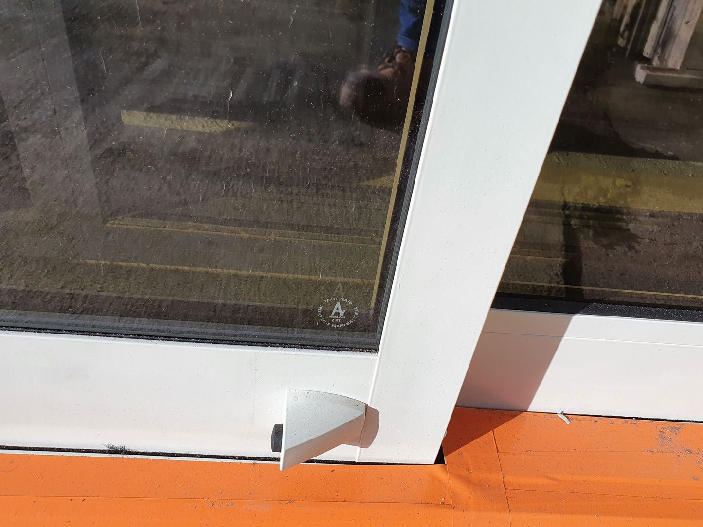 NEW Double Glazed Off White Stacker Slider 1870 H x 2415 W #DG018 ( 2 available)