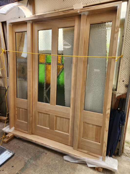BRAND NEW Double Glazed Wooden Entranceway 2045 H x 1800 W #DG036