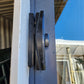 Double Glazed Denim Blue Ranchslider with Sliding Flyscreen Door 2.2 H x 1.6 m W #DG038