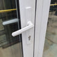 Double Glazed Light Grey Bifold Door with Outside Access 2030 H x 2160 W #BDD8