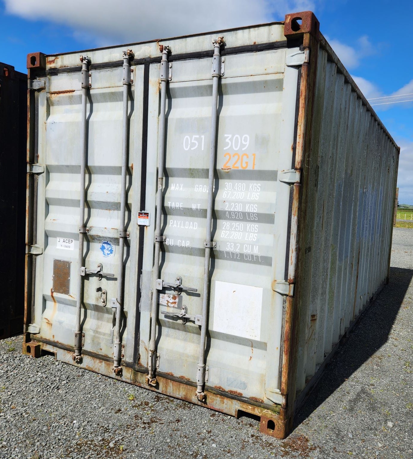 Dry B Grade 20ft Grey Shipping Container