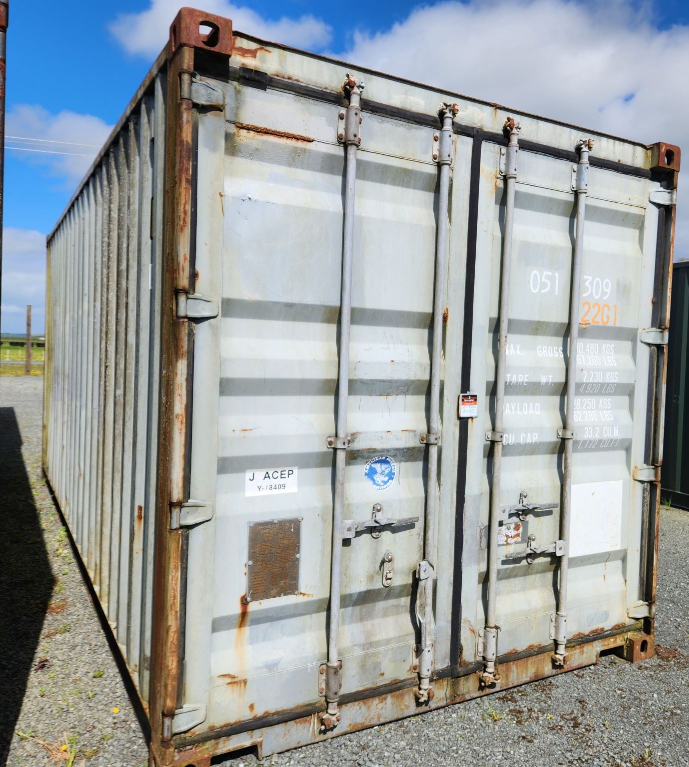 Dry B Grade 20ft Grey Shipping Container