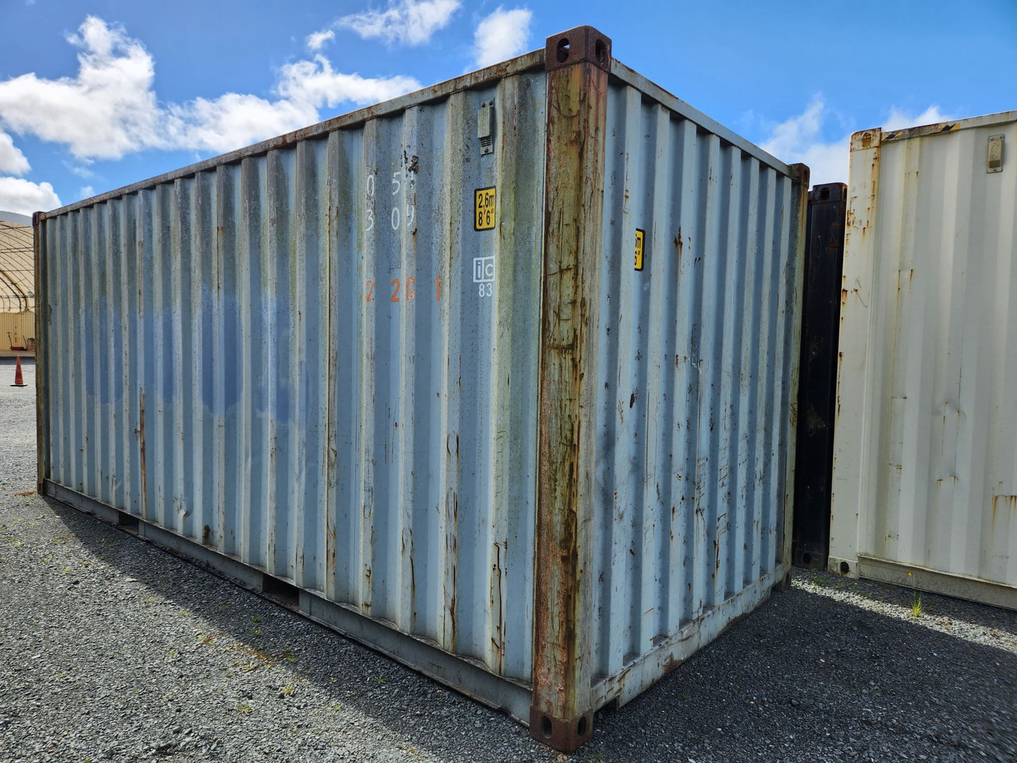 Dry B Grade 20ft Grey Shipping Container