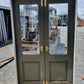 Denim Blue French Door with Wooden Doors 2050 H x 1300 W #FDU8 (6 available)