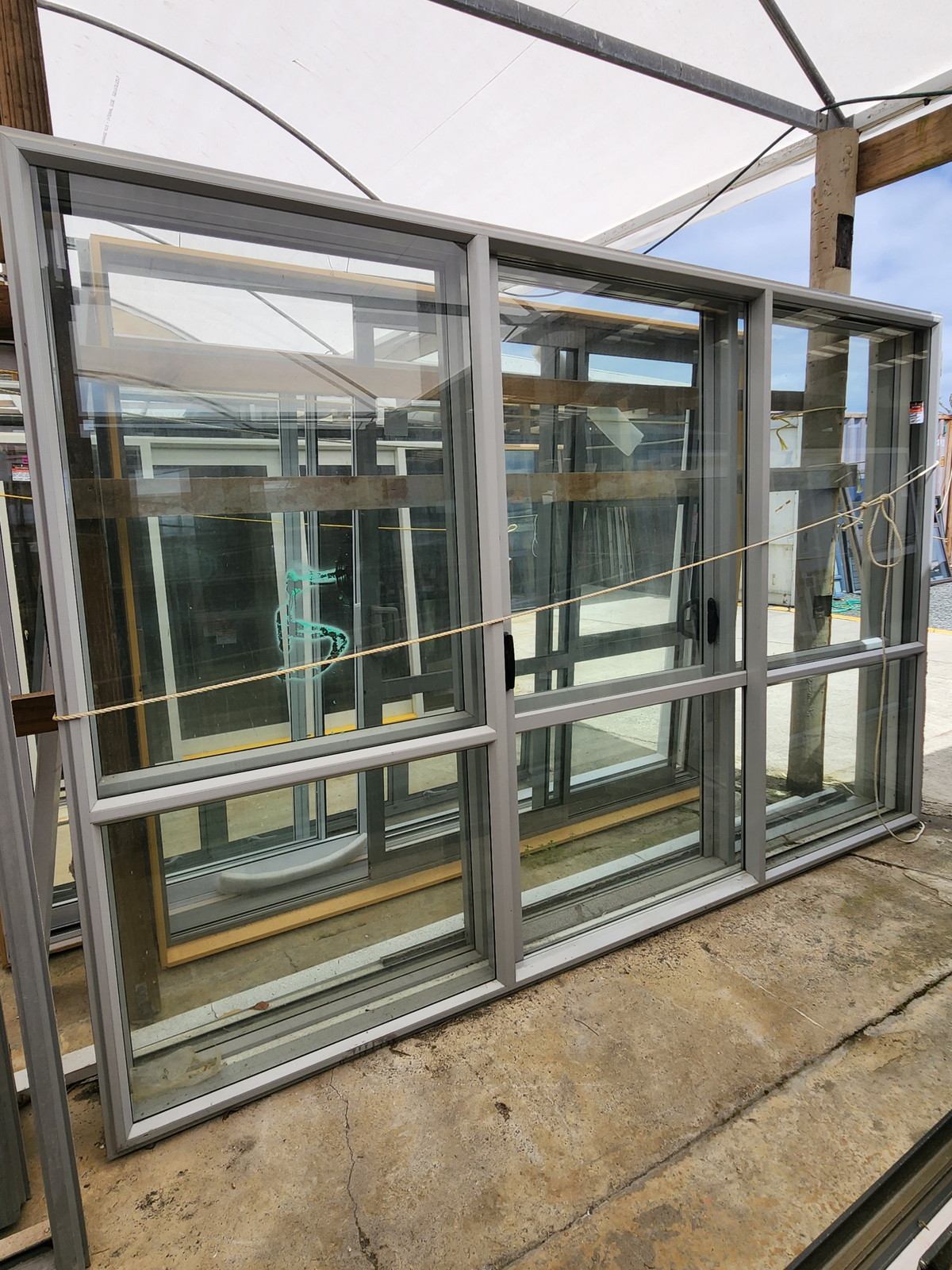 Glass Ranch Slider Silver Pearl Ranchslider 2190 H x 3300 W #RSF7 - last 2 left – Back 2 ...