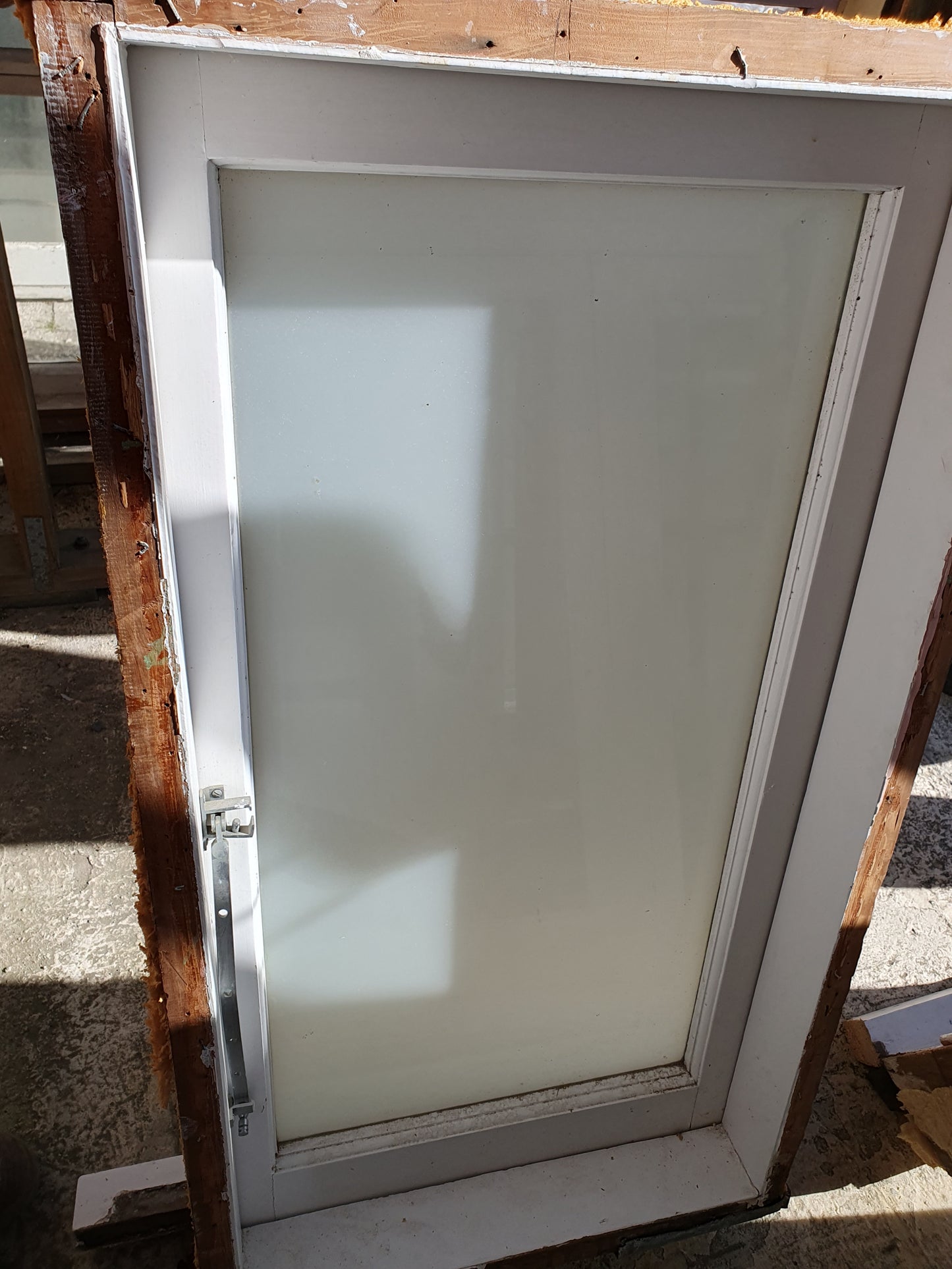 Wooden Frosted Window 1140 H x 620 W #W077