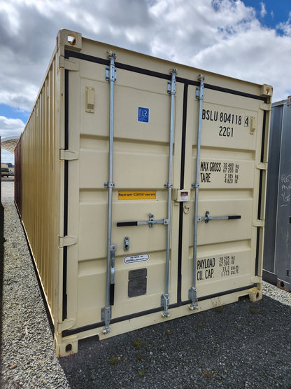 New / One Trip Beige 20ft Shipping Container