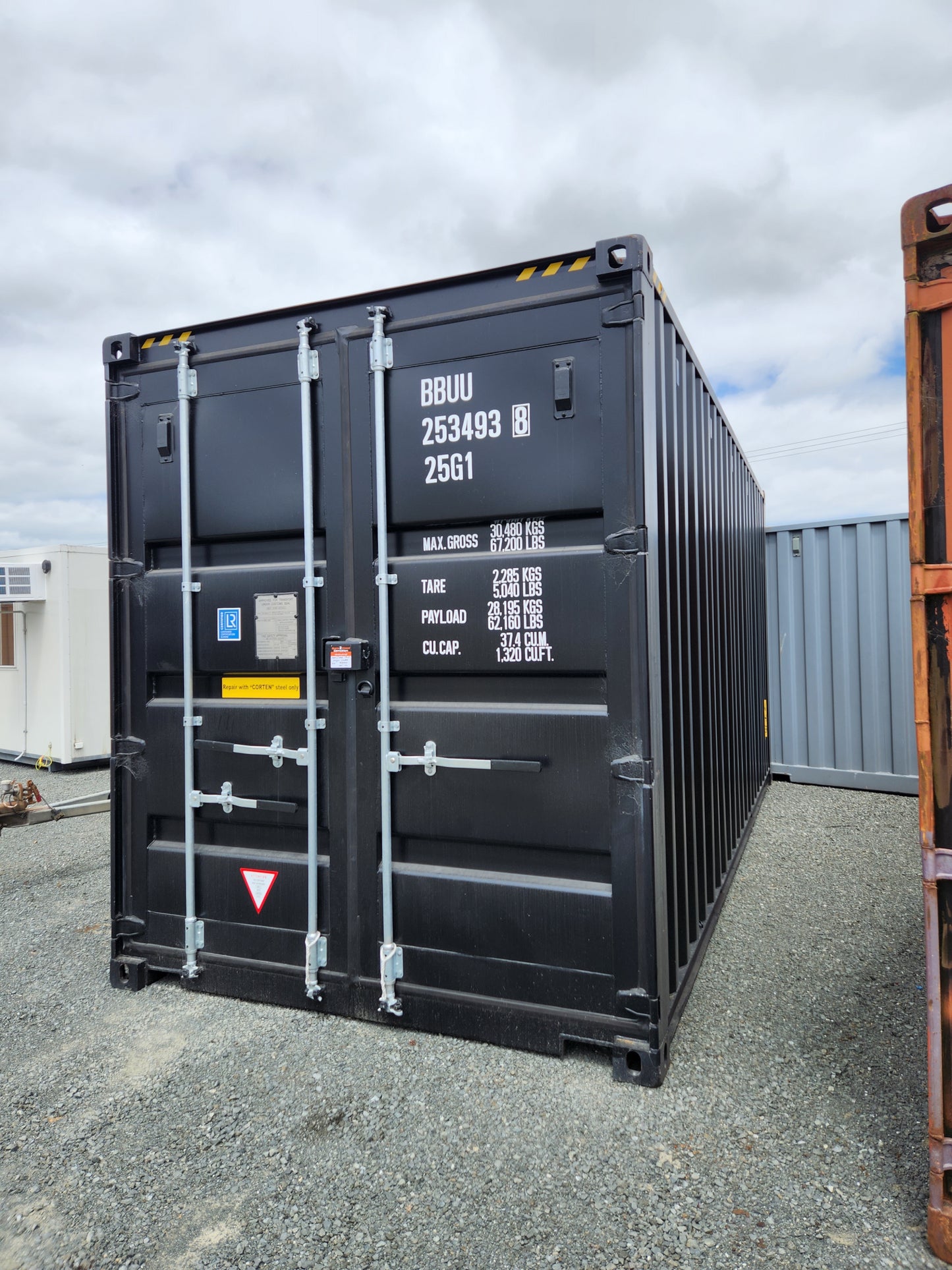 NEW / One trip 20ft HIGH CUBE Black Shipping Container (2 available)