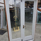 Wooden French Doors with Mist Green Aluminium Frame 2065 H x 1290 W #FDV24